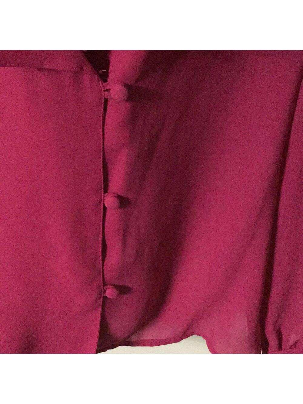 Josephine Raspberry Pink Blouse - Picture 3 of 5
